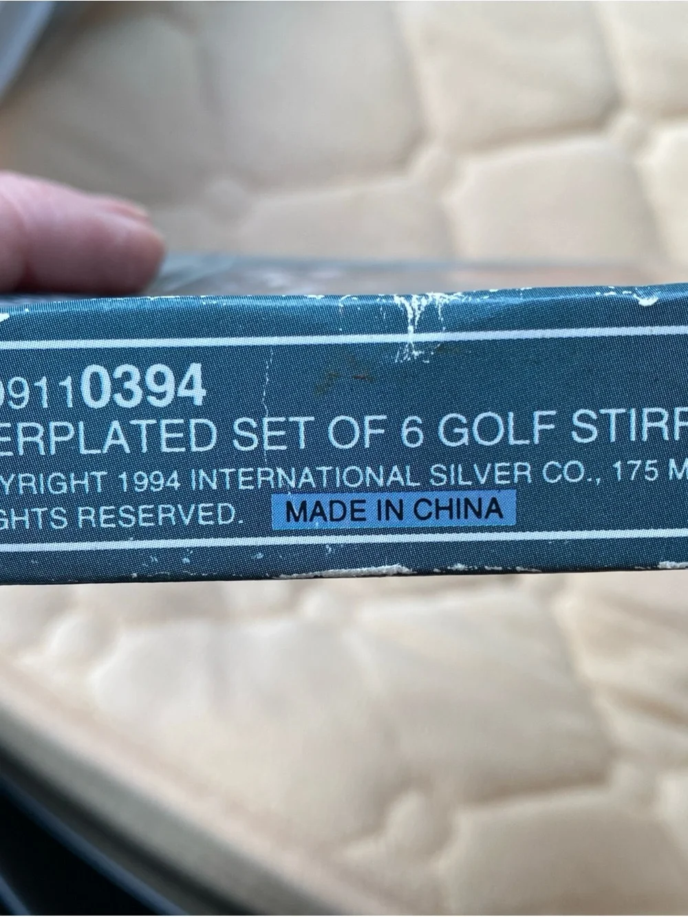 Silverplated Golf Stir Cocktail Sticks Set of 6 VTG International Silver Co.